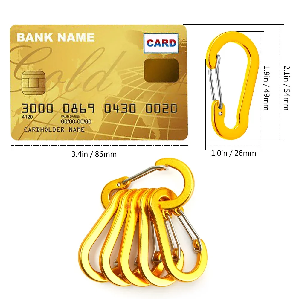 6/12PCS Carabiner Clip Set Tou - Fishing Kit Compact review and price
