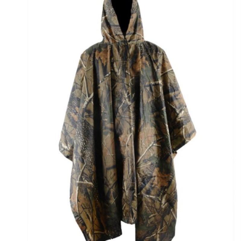 PVC/PU Camouflage Tactical Rai - Emergency Poncho Rain review and price