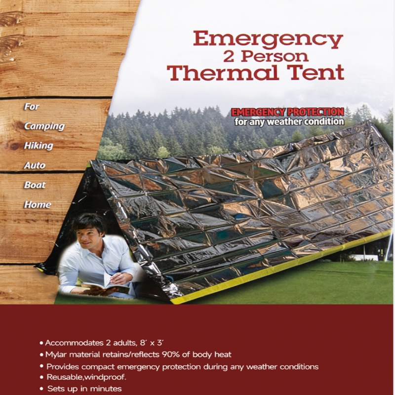 Portable 2‑Person Emergency Su - Emergency Mylar Tent review and price