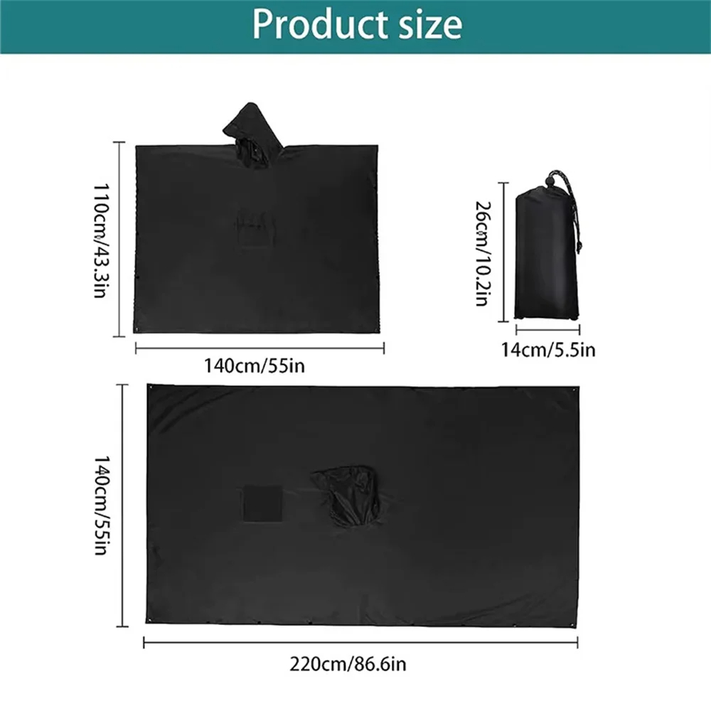 3 In 1 Outdoor Military Rainco - Emergency Poncho Rain review and price