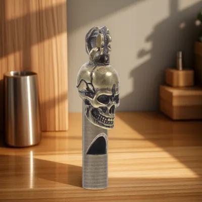 Spooky Skull Head Copper Whist - Emergency Whistle Loud review and price